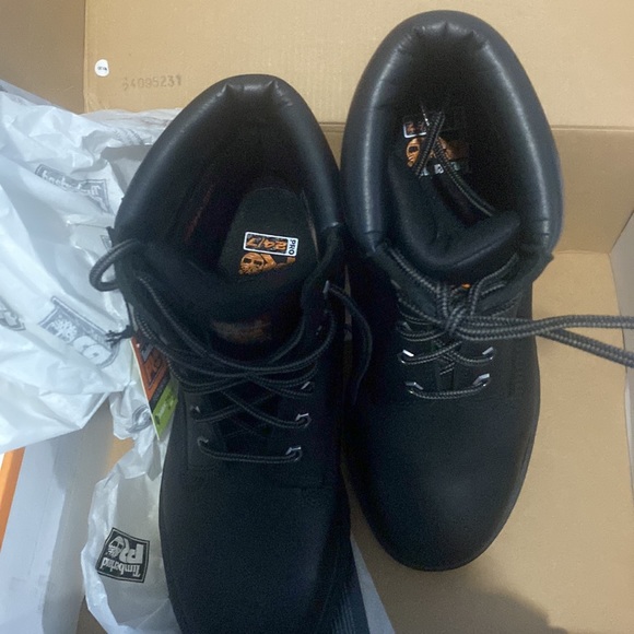 TIMBERLAND PRO STEEL TOE WATERPROOF BOOTS SIZE 9.5 U.S. NWT Brand New - Picture 4 of 6